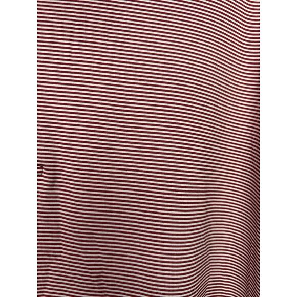 Southern Tide Mens Size Medium Polo Shirt Tide To Trail Red Striped Performance - Picture 3 of 9